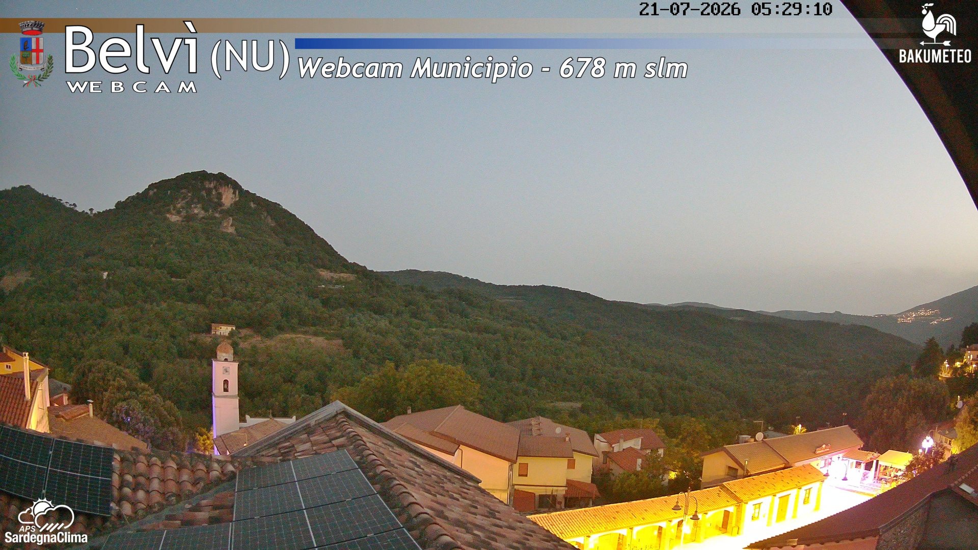 time-lapse frame, Belvi Municipio webcam
