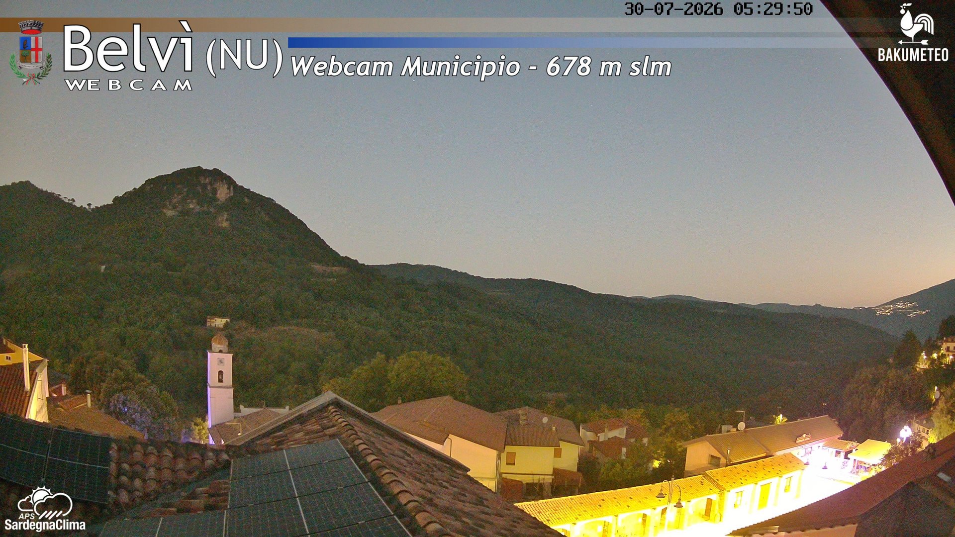 time-lapse frame, Belvi Municipio webcam
