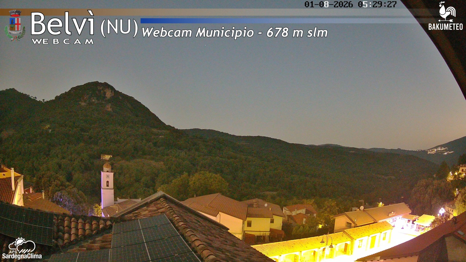 time-lapse frame, Belvi Municipio webcam
