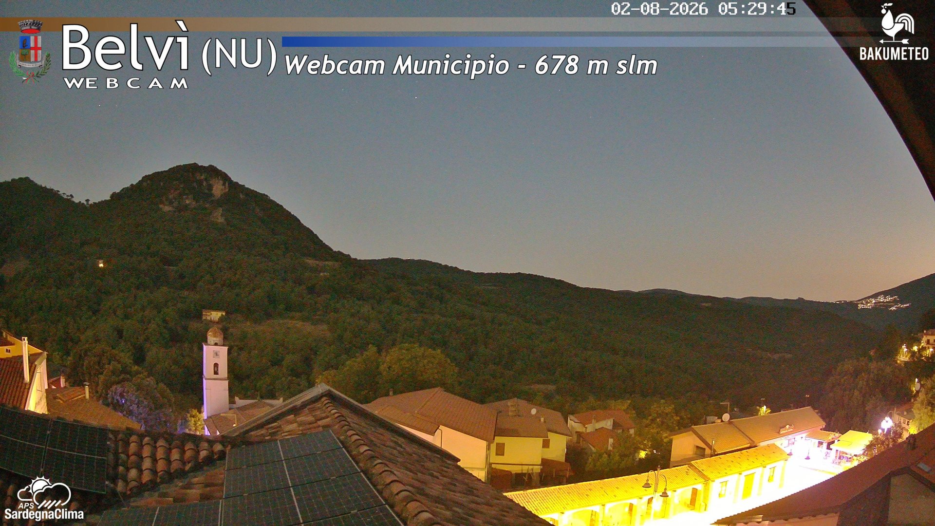 time-lapse frame, Belvi Municipio webcam