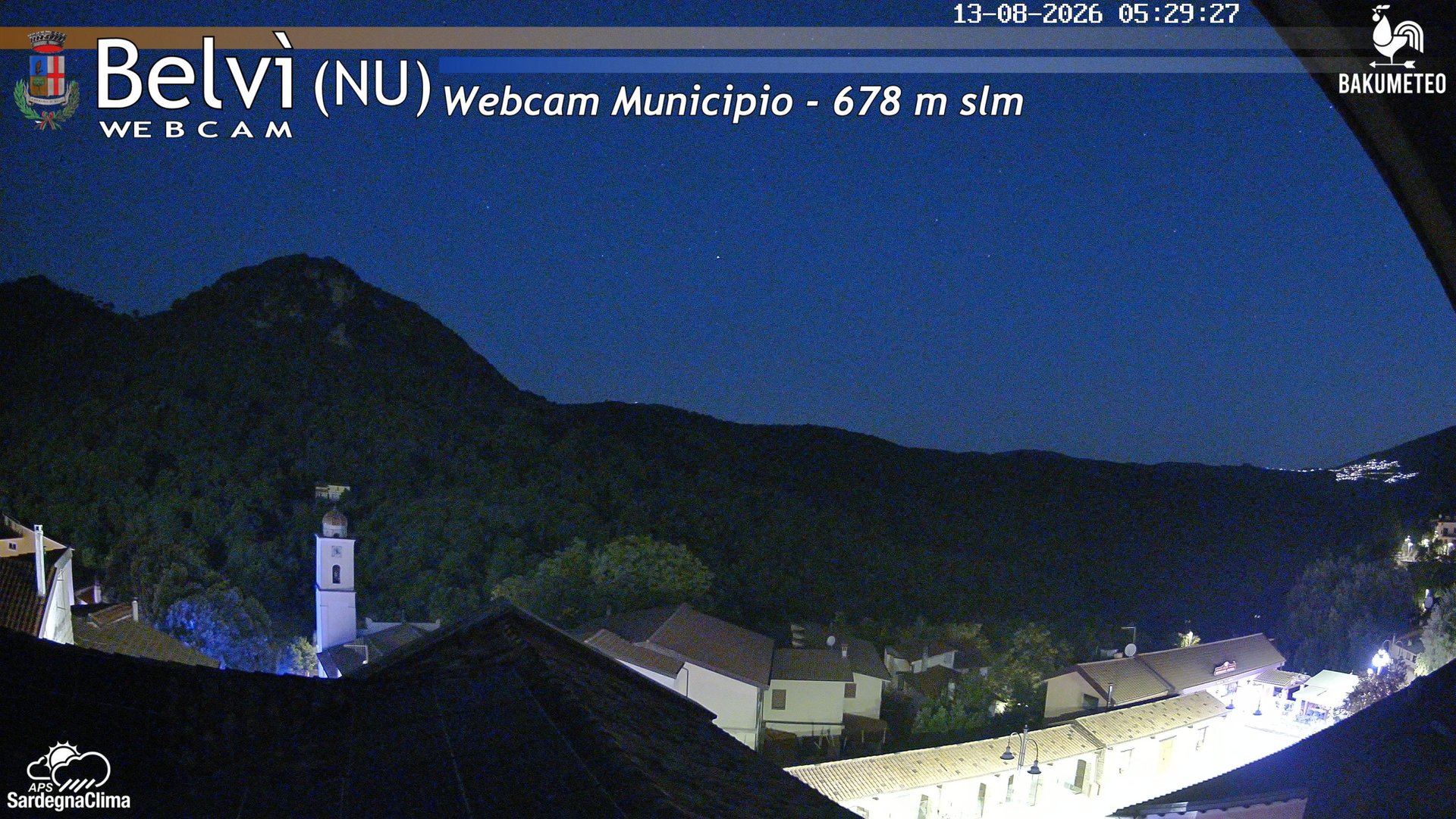 time-lapse frame, Belvi Municipio webcam