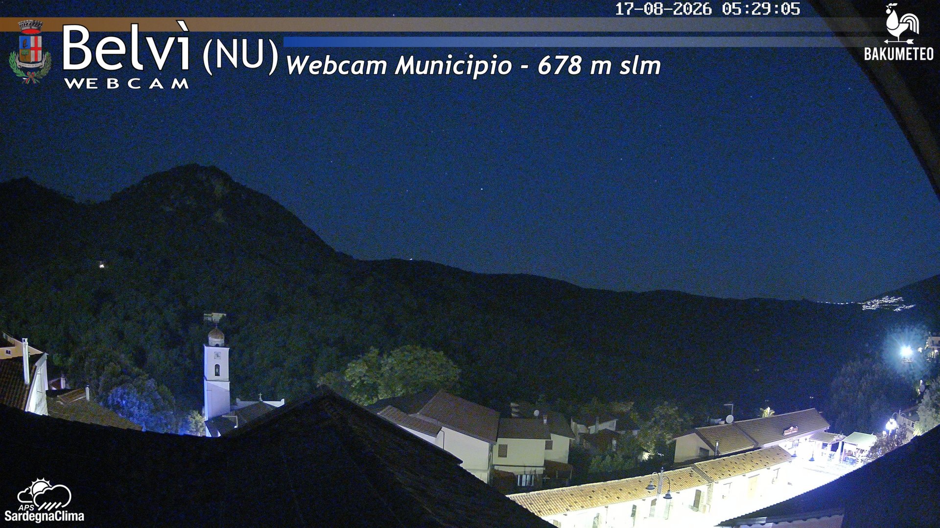 time-lapse frame, Belvi Municipio webcam