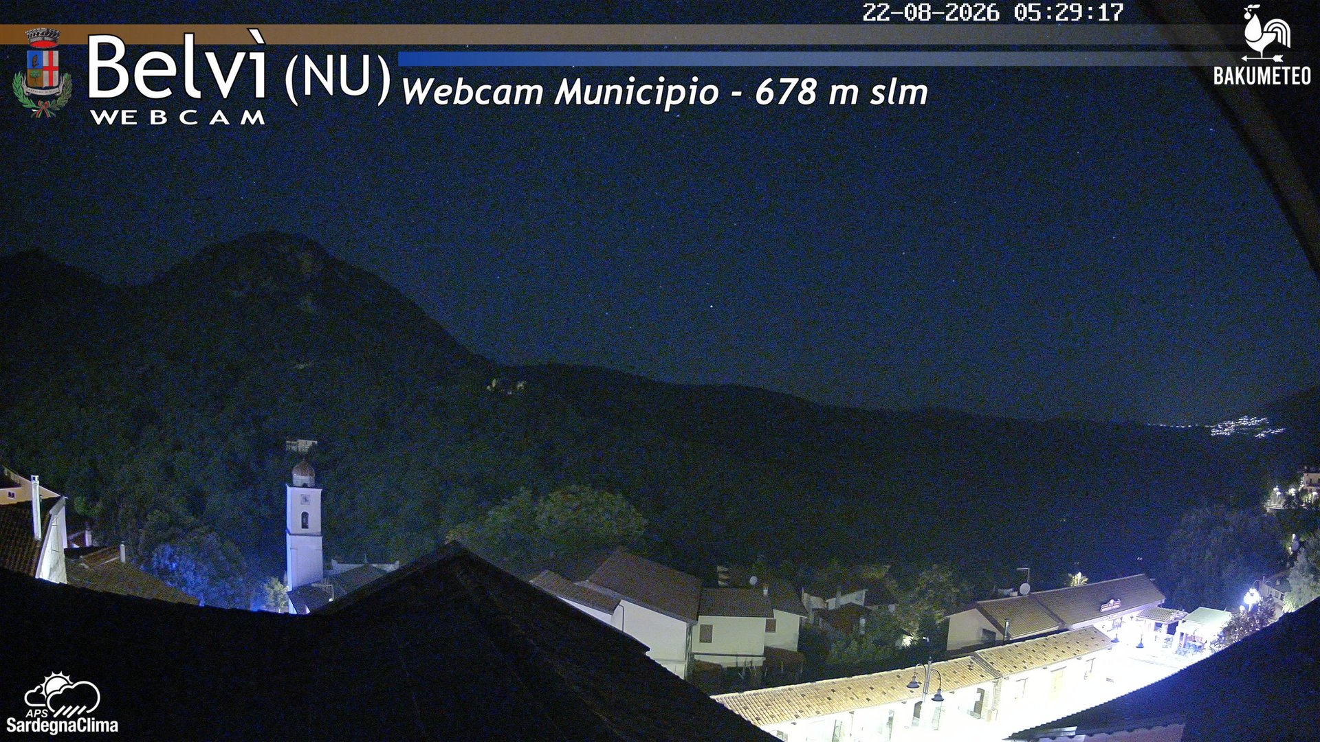 time-lapse frame, Belvi Municipio webcam