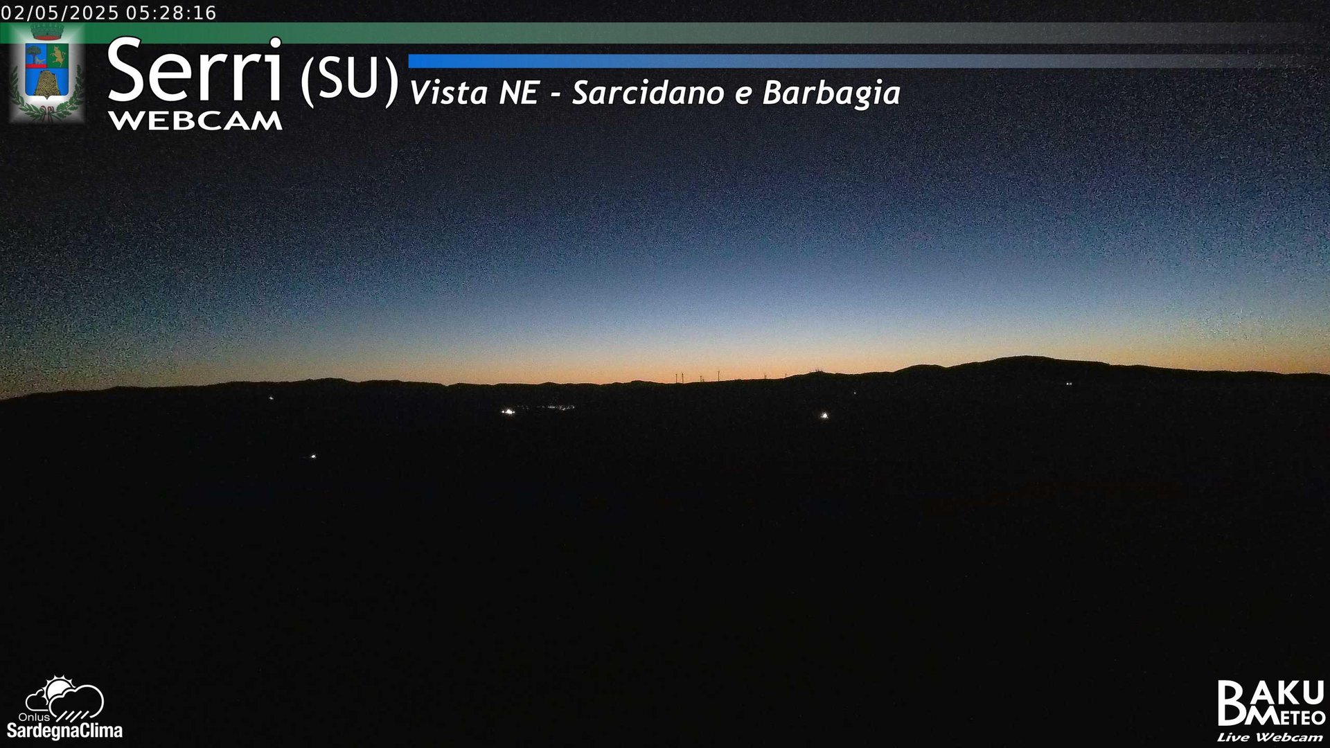 time-lapse frame, Serri Est webcam