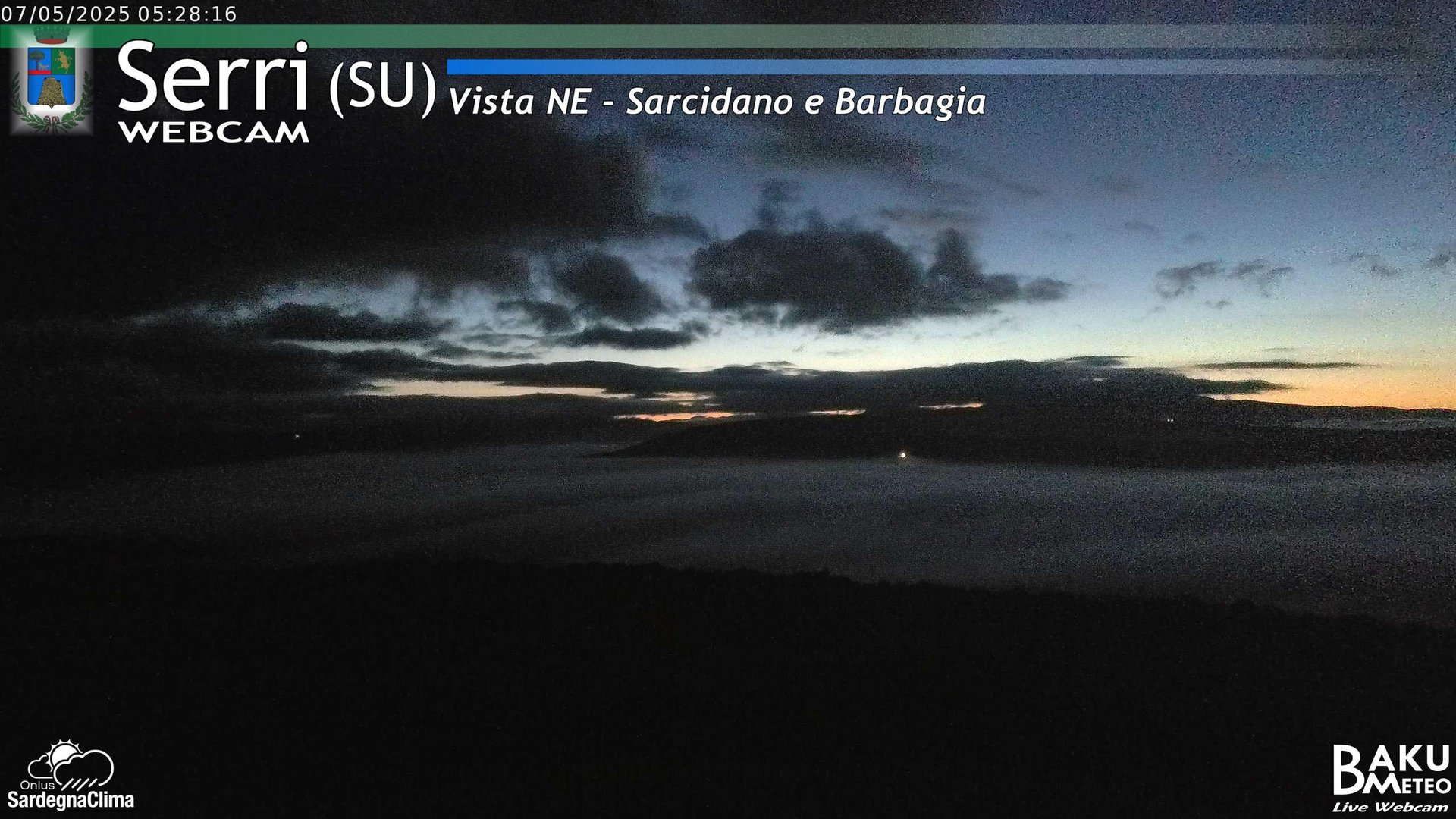 time-lapse frame, Serri Est webcam