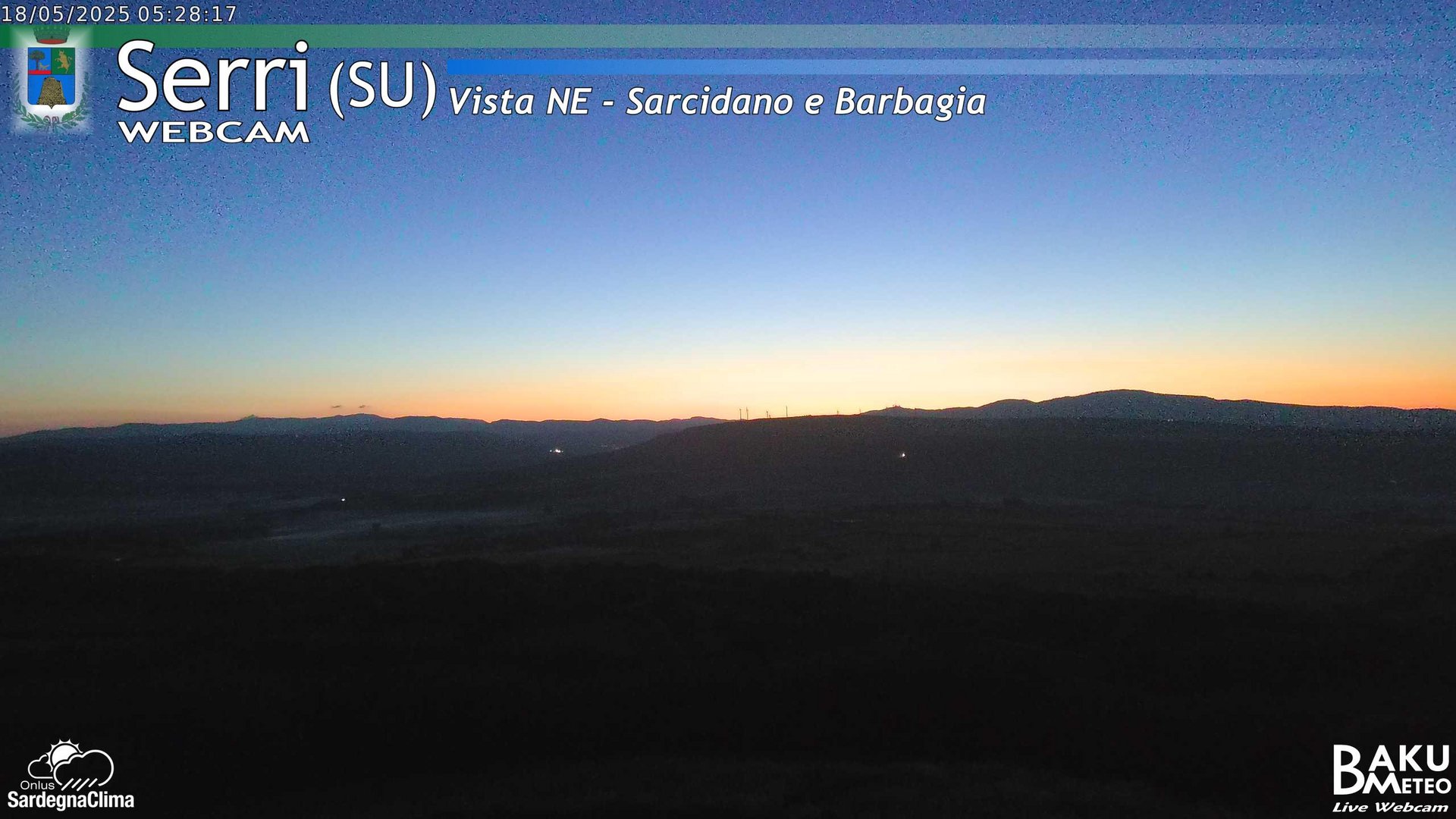 time-lapse frame, Serri Est webcam