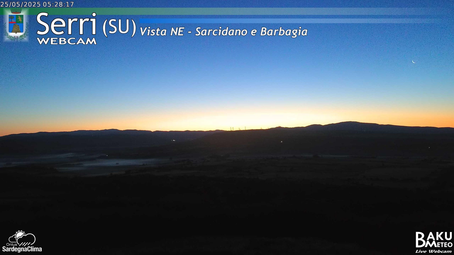 time-lapse frame, Serri Est webcam