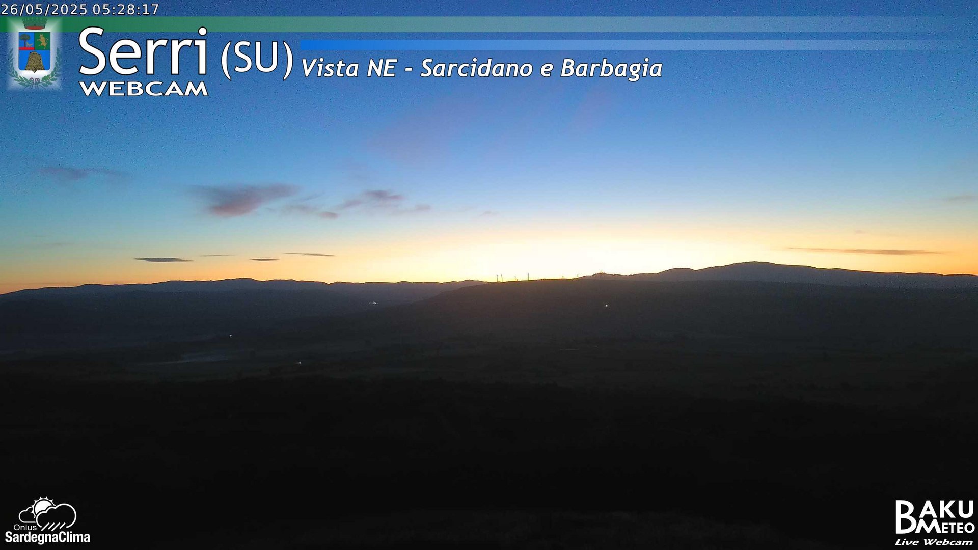 time-lapse frame, Serri Est webcam