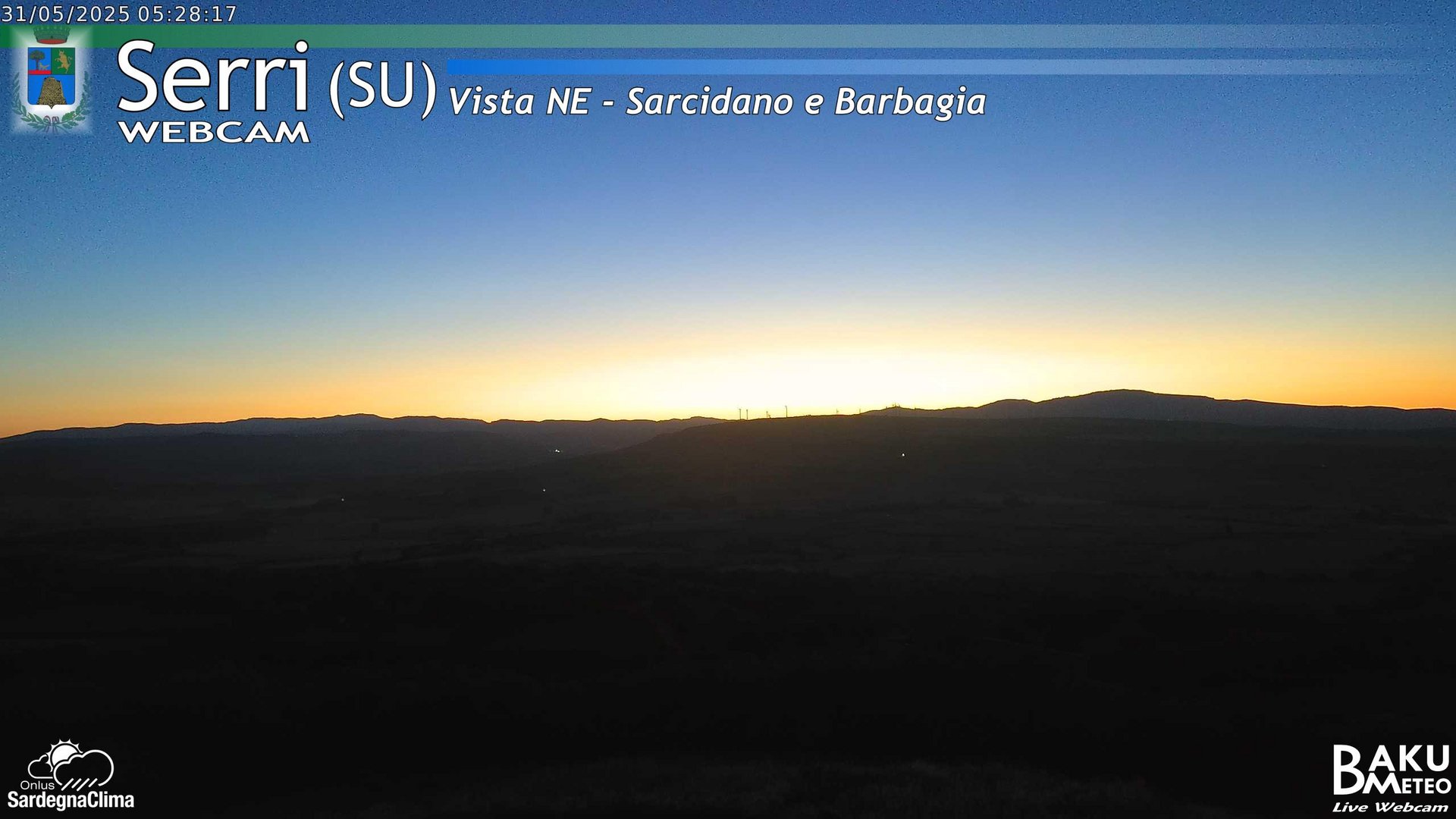 time-lapse frame, Serri Est webcam