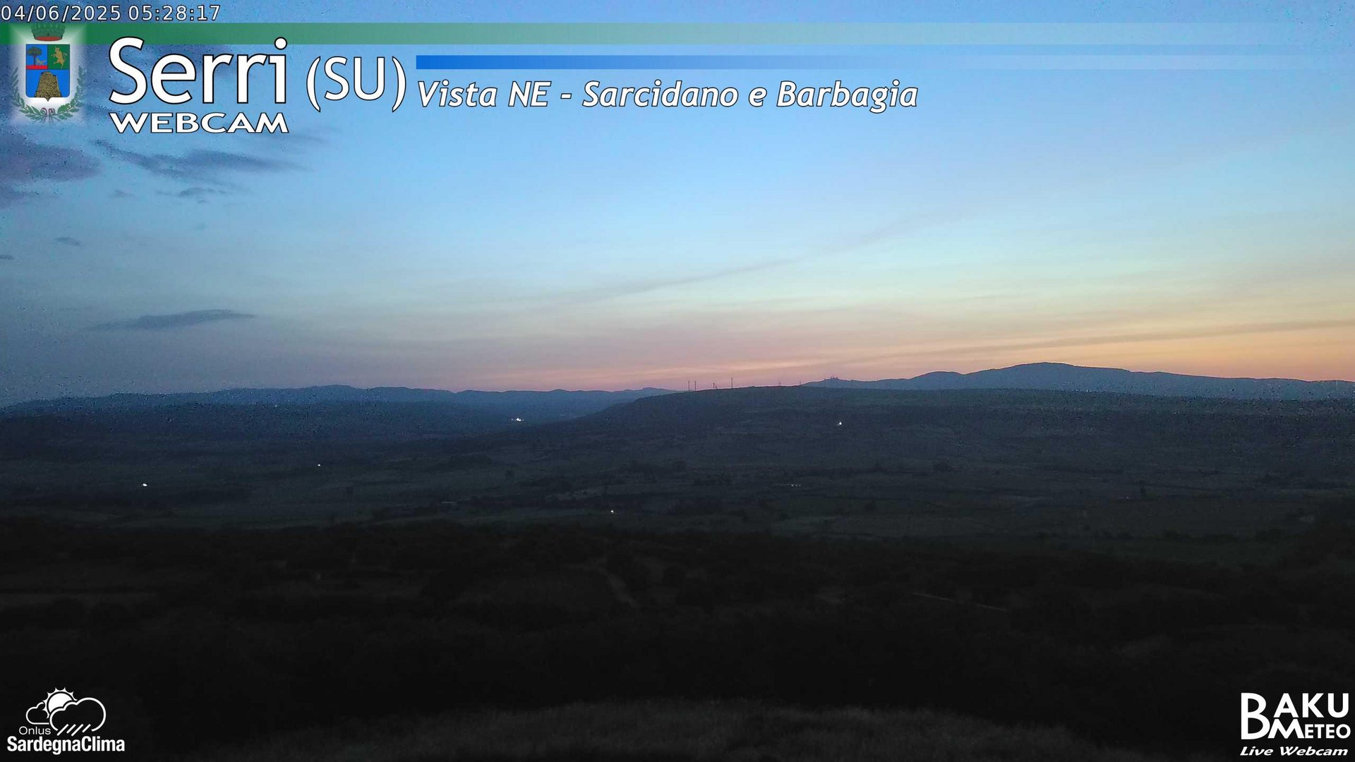 time-lapse frame, Serri Est webcam