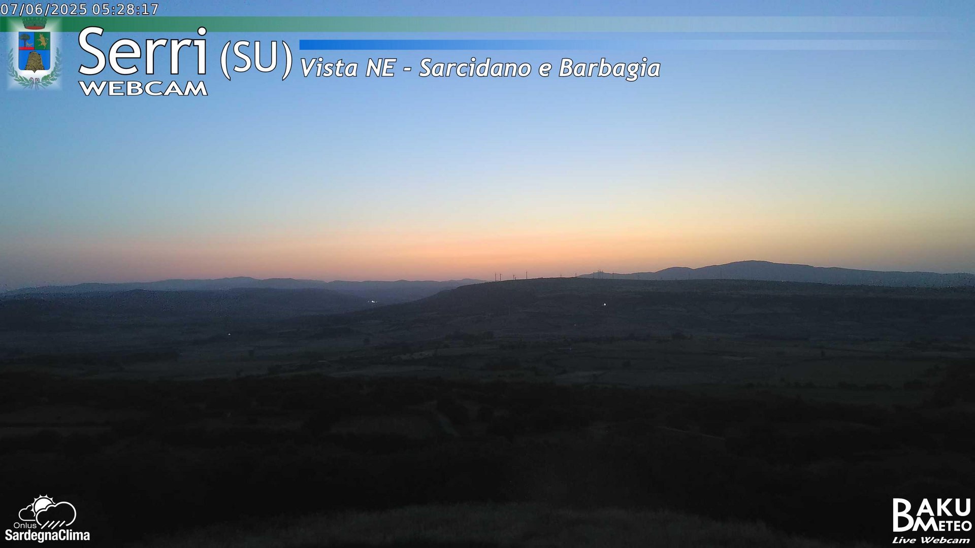time-lapse frame, Serri Est webcam