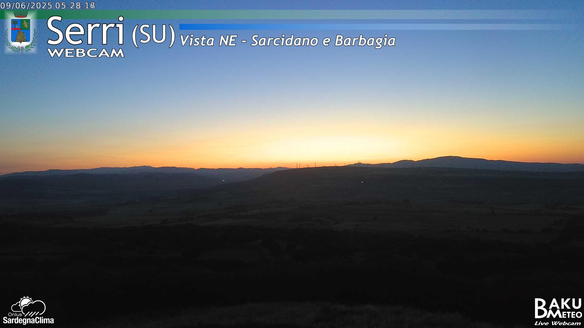 time-lapse frame, Serri Est webcam