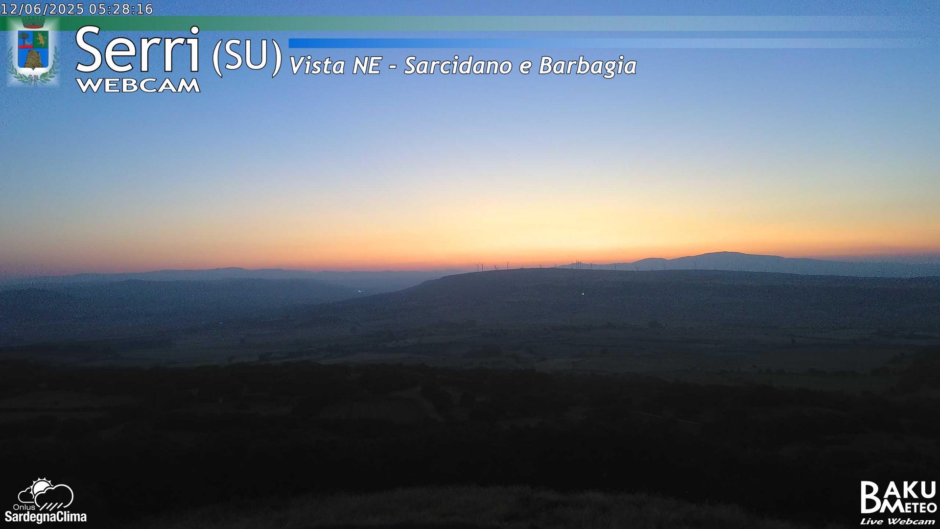 time-lapse frame, Serri Est webcam