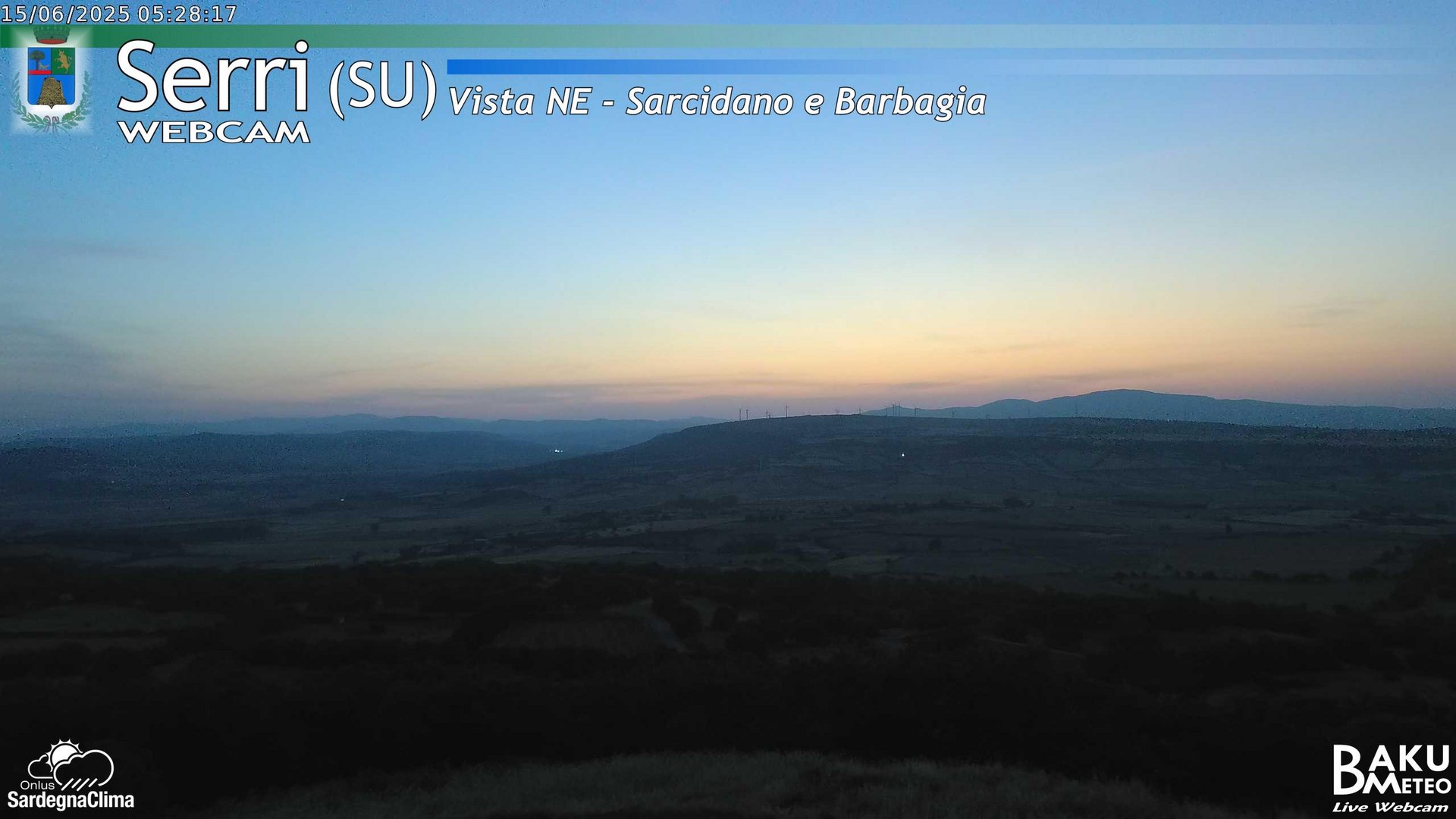 time-lapse frame, Serri Est webcam