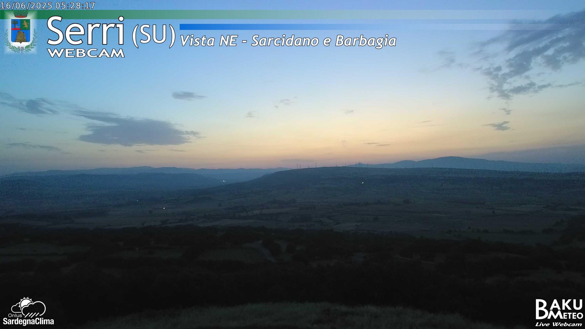 time-lapse frame, Serri Est webcam