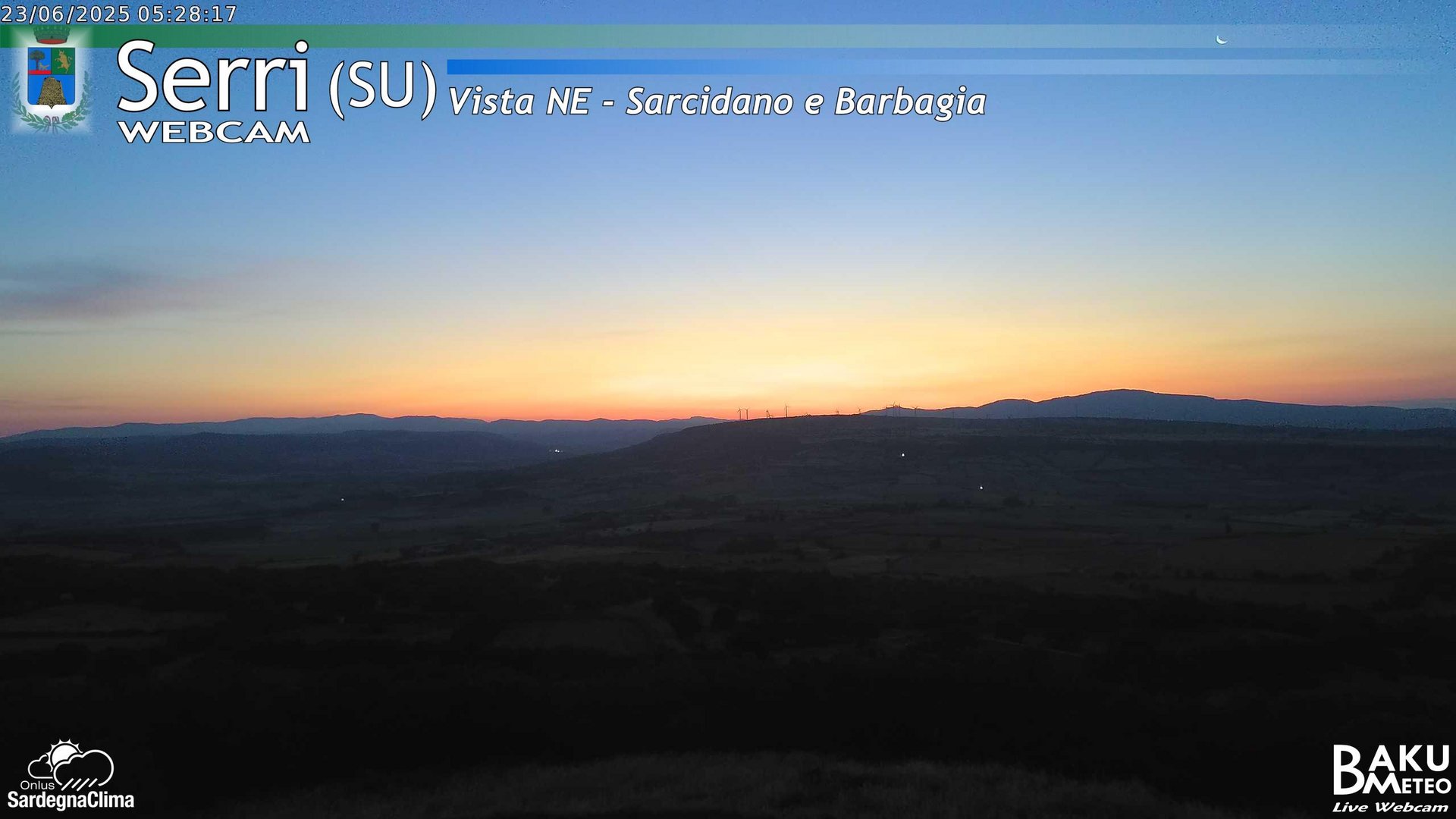 time-lapse frame, Serri Est webcam