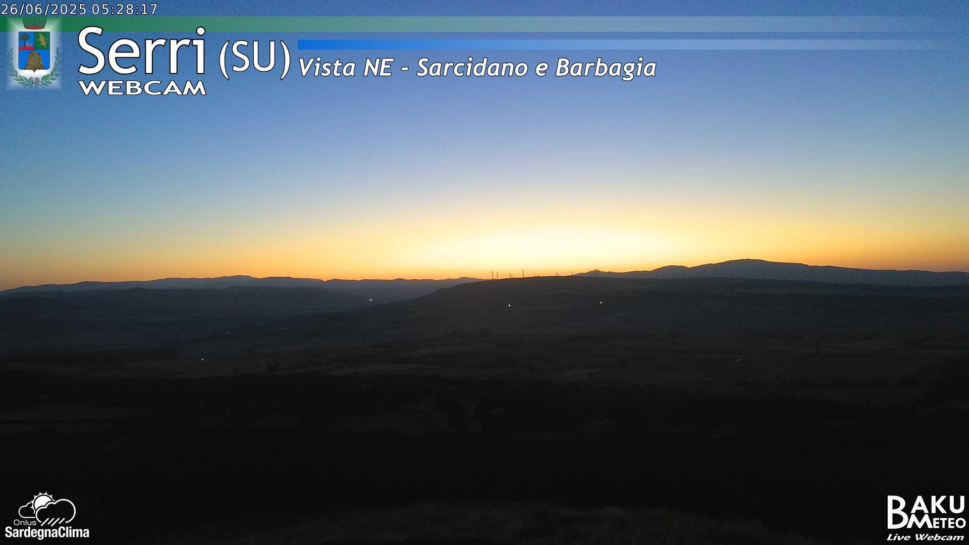 time-lapse frame, Serri Est webcam