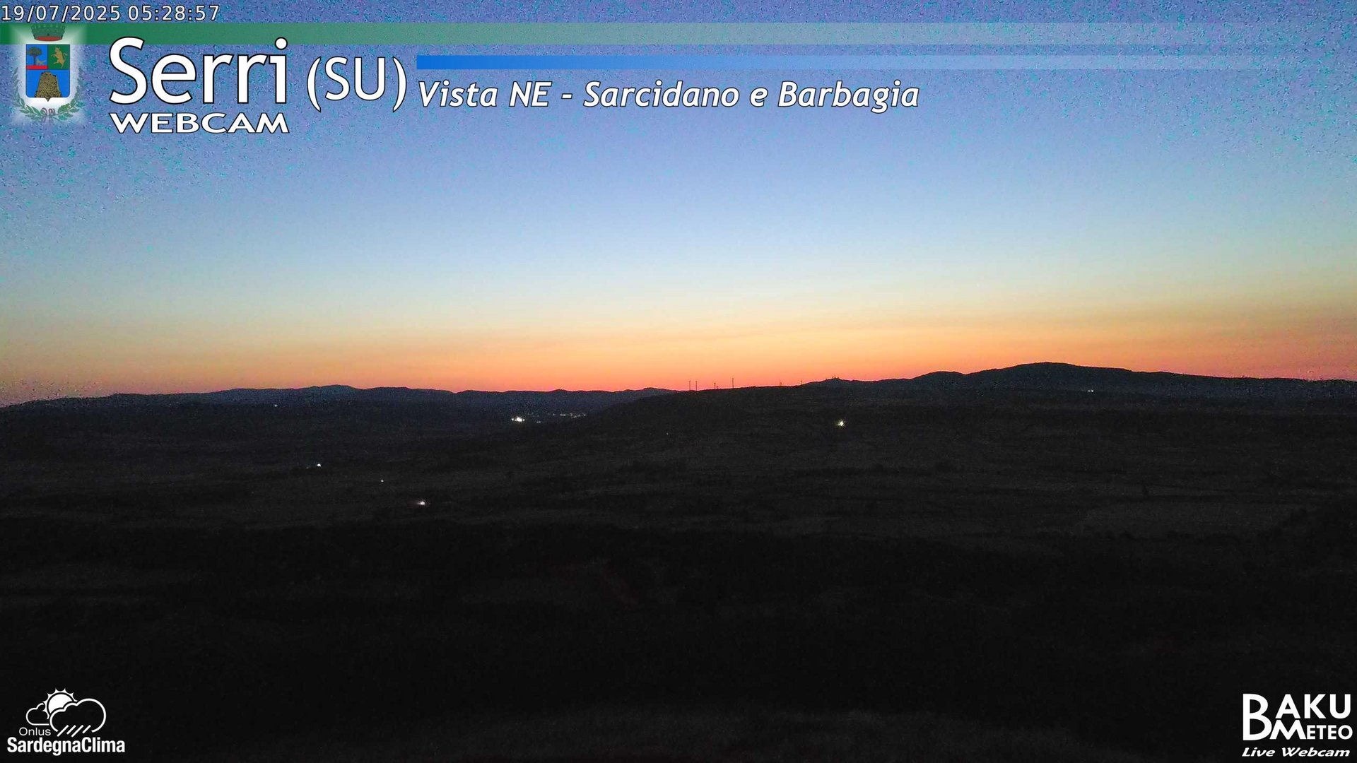 time-lapse frame, Serri Est webcam