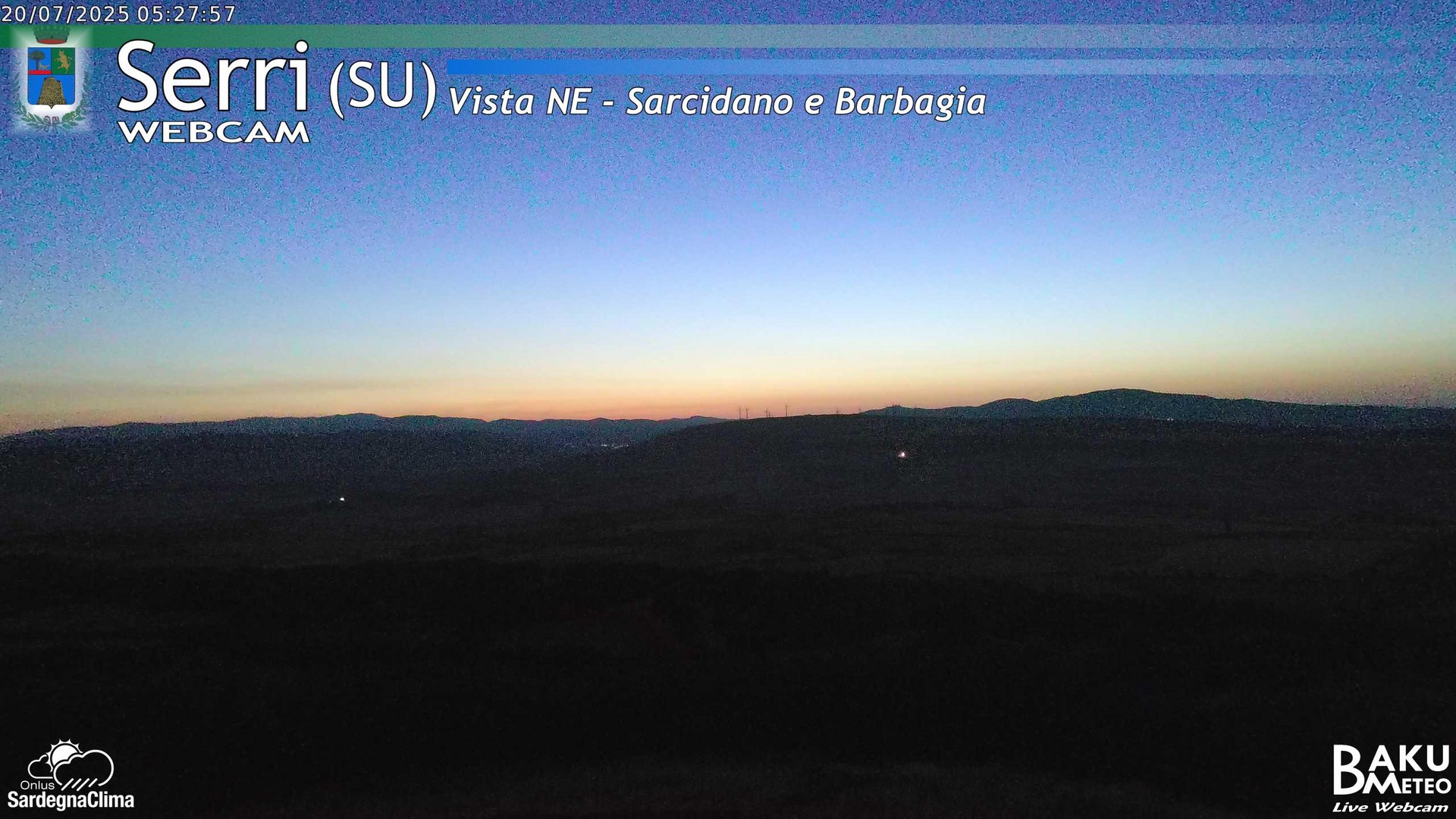 time-lapse frame, Serri Est webcam