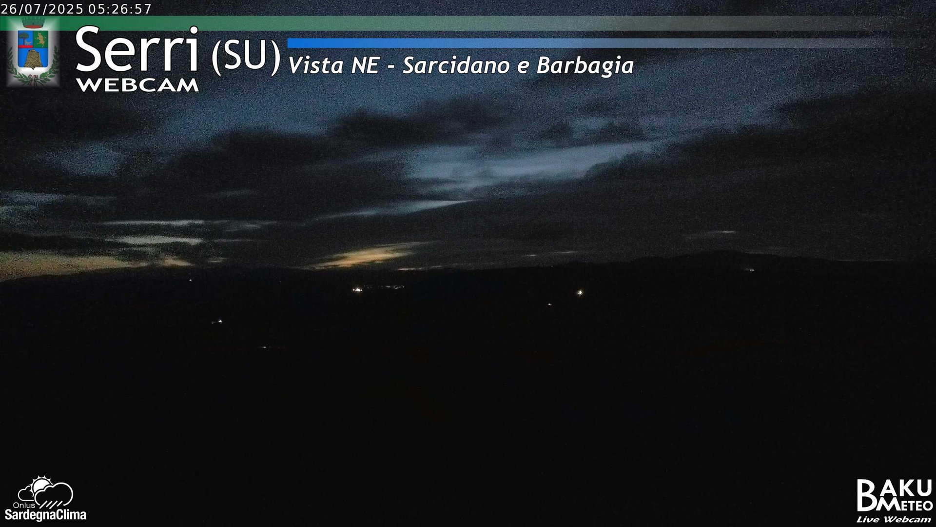 time-lapse frame, Serri Est webcam