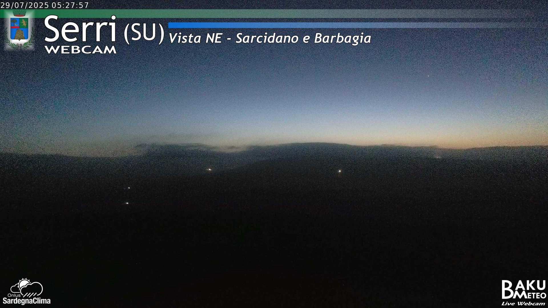 time-lapse frame, Serri Est webcam