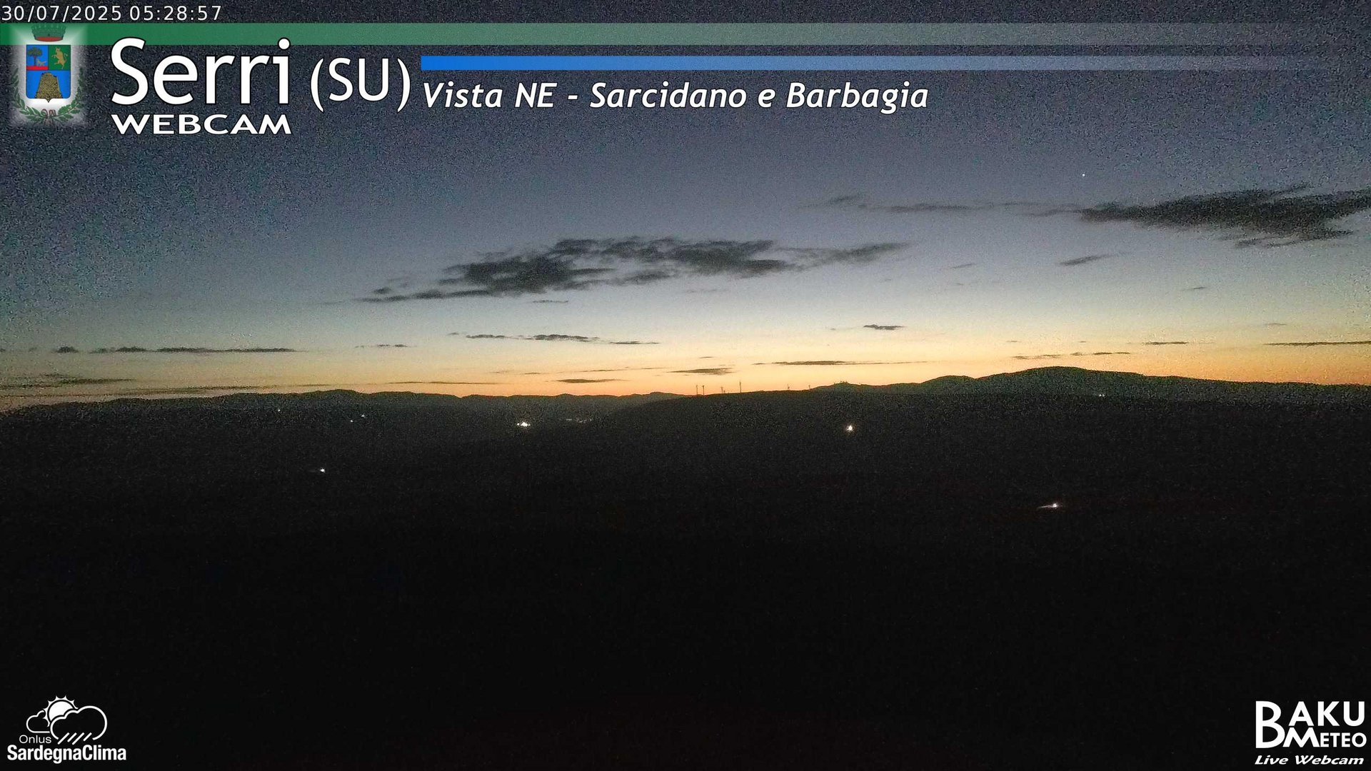 time-lapse frame, Serri Est webcam