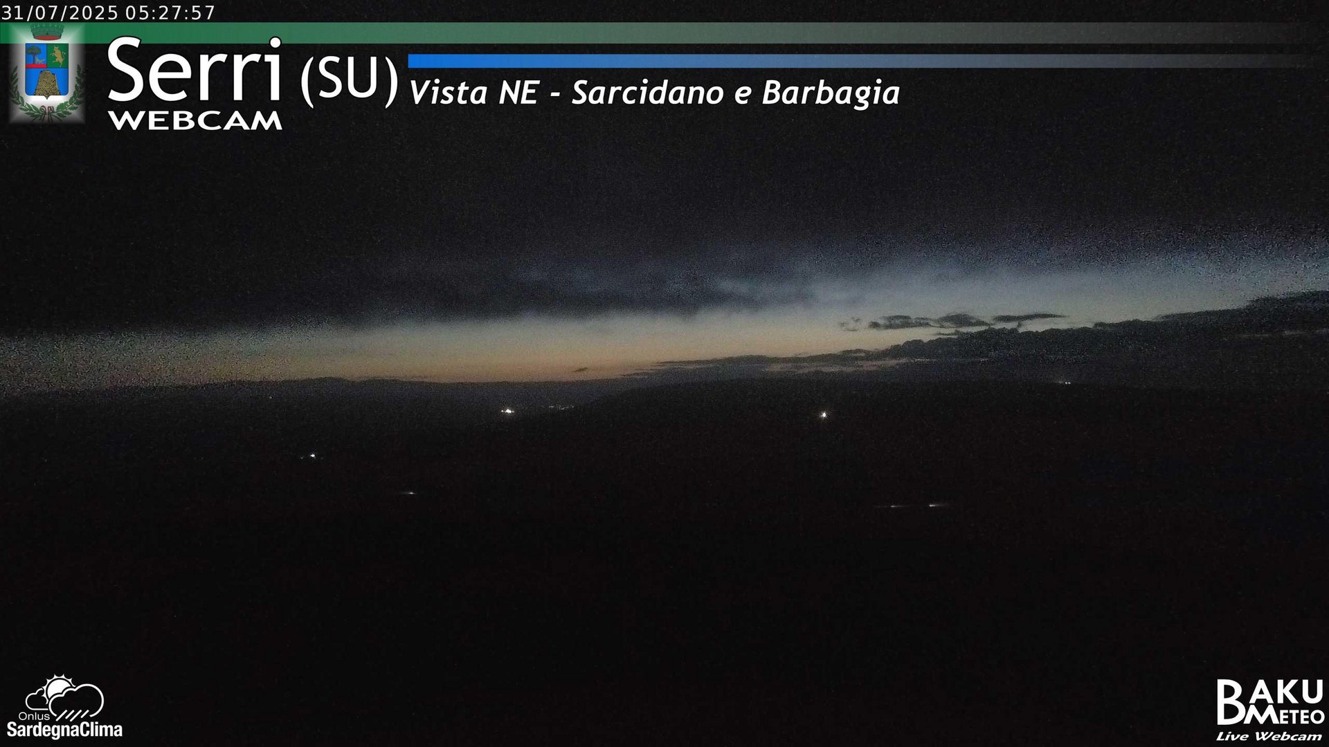 time-lapse frame, Serri Est webcam
