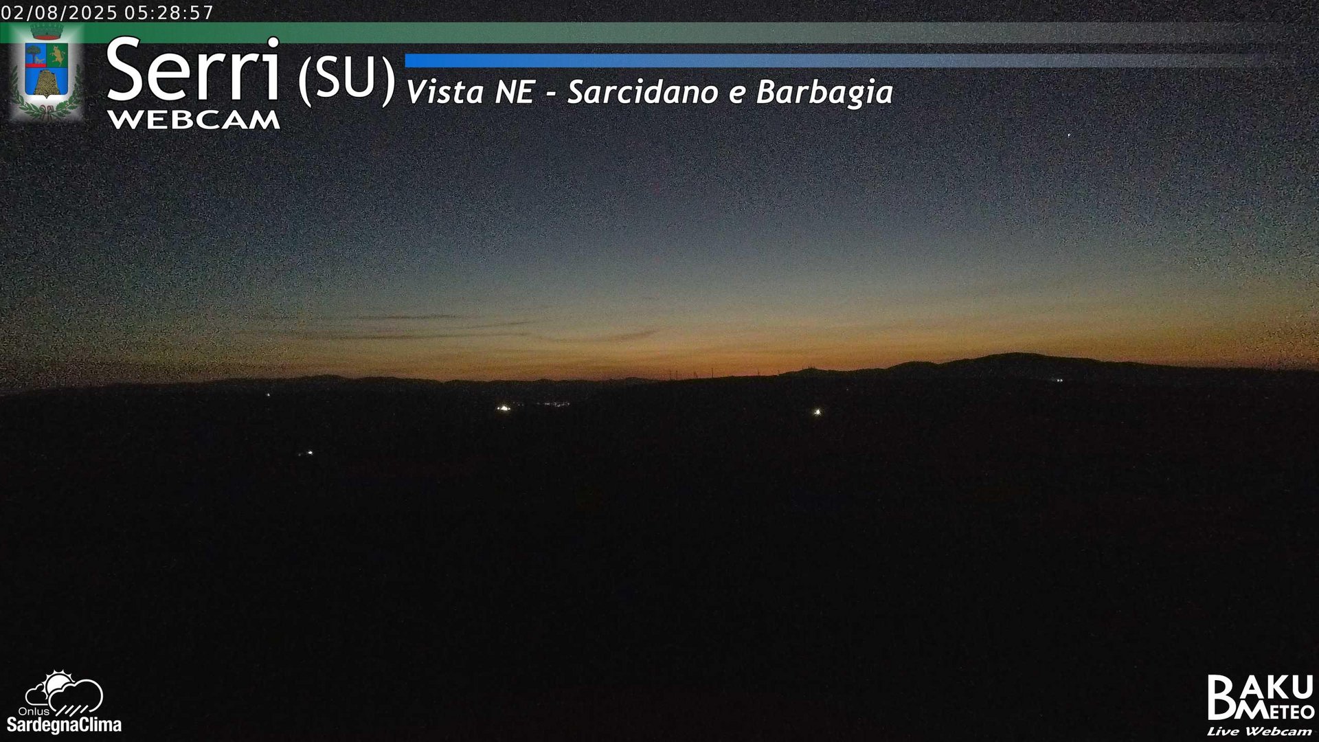 time-lapse frame, Serri Est webcam