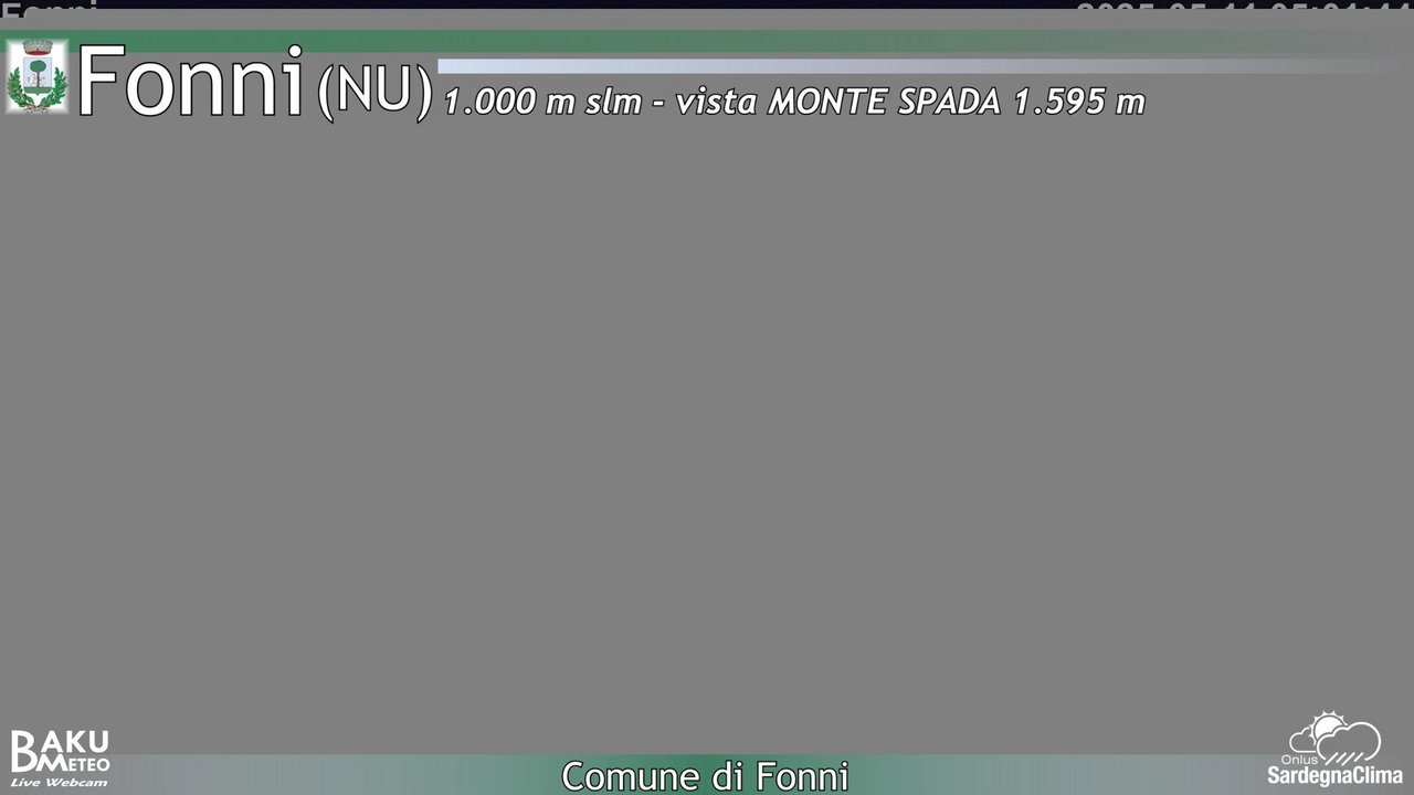 time-lapse frame, Fonni webcam