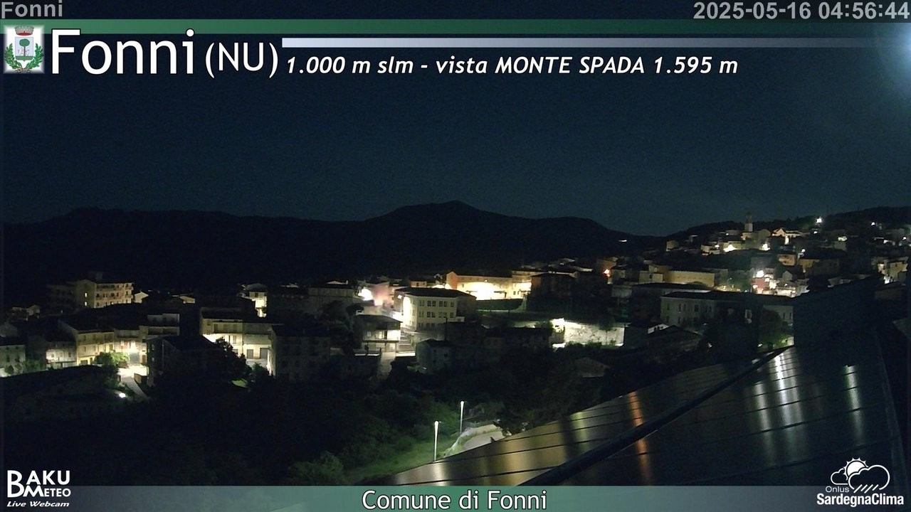 time-lapse frame, Fonni webcam