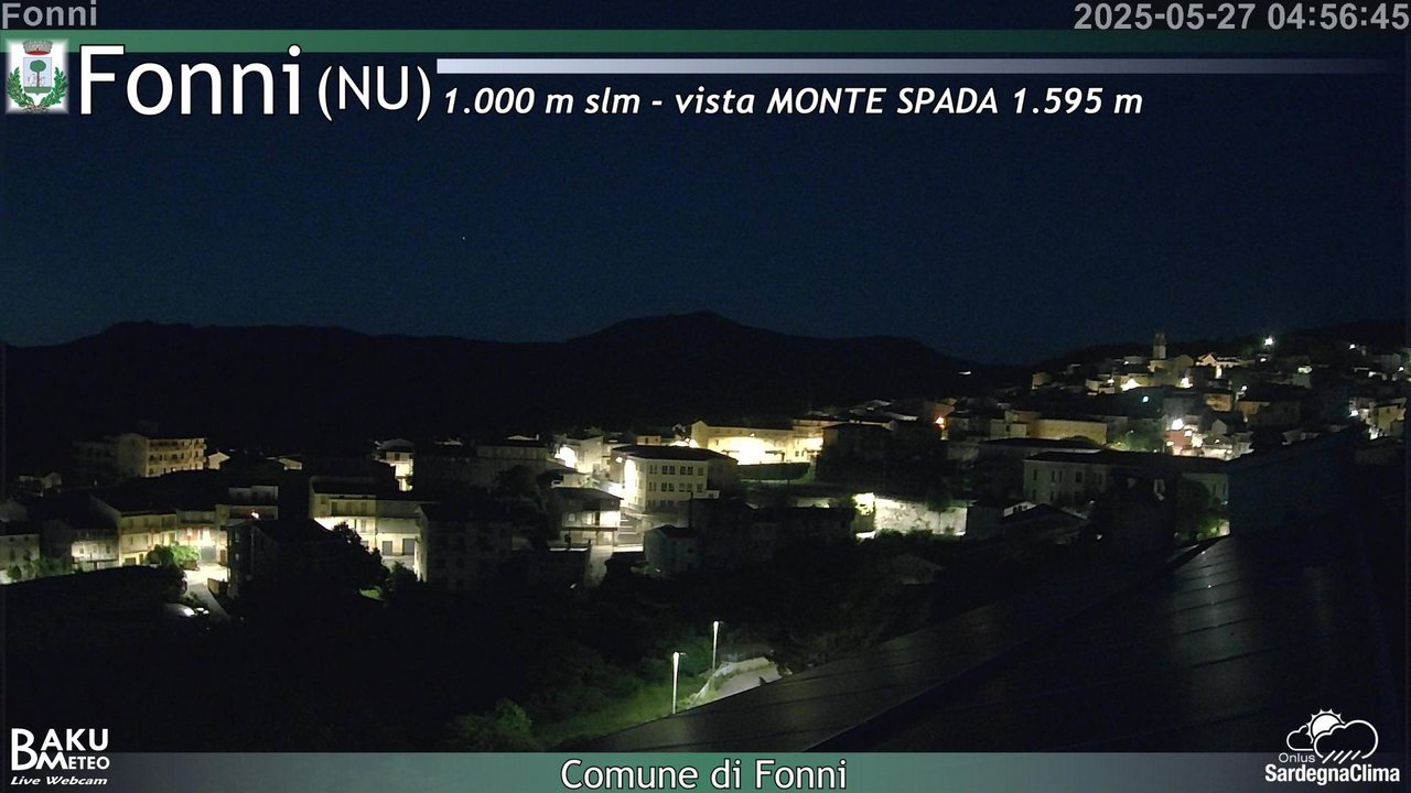 time-lapse frame, Fonni webcam
