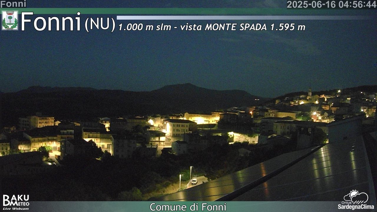 time-lapse frame, Fonni webcam