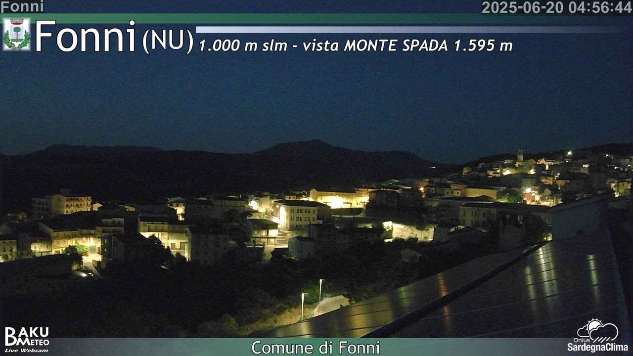 time-lapse frame, Fonni webcam