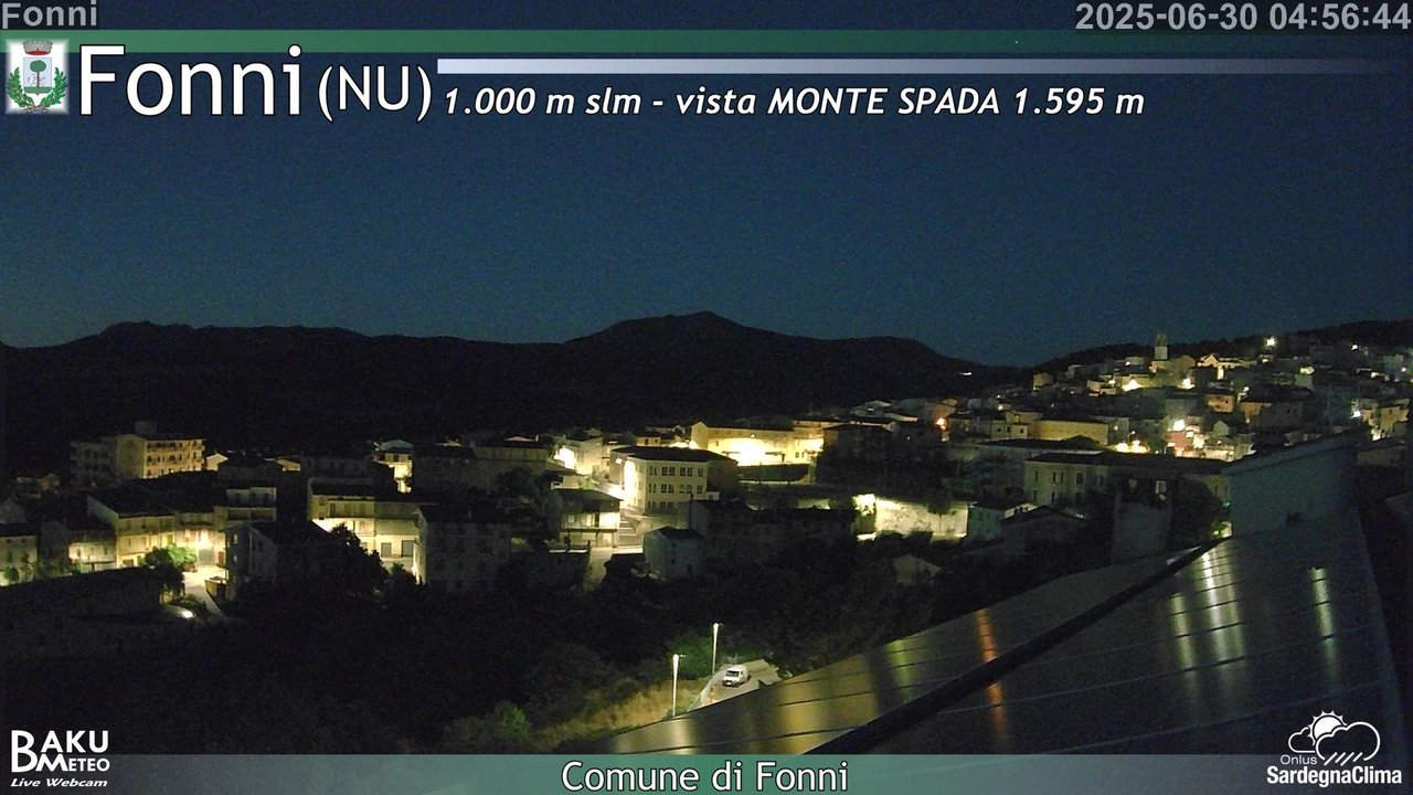 time-lapse frame, Fonni webcam