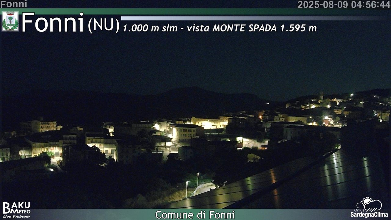 time-lapse frame, Fonni webcam