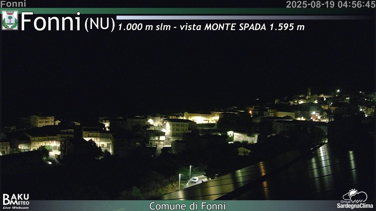 time-lapse frame, Fonni webcam