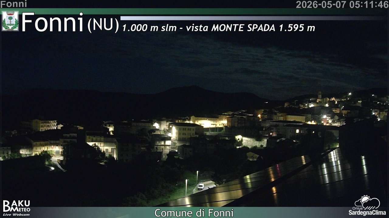 time-lapse frame, Fonni webcam