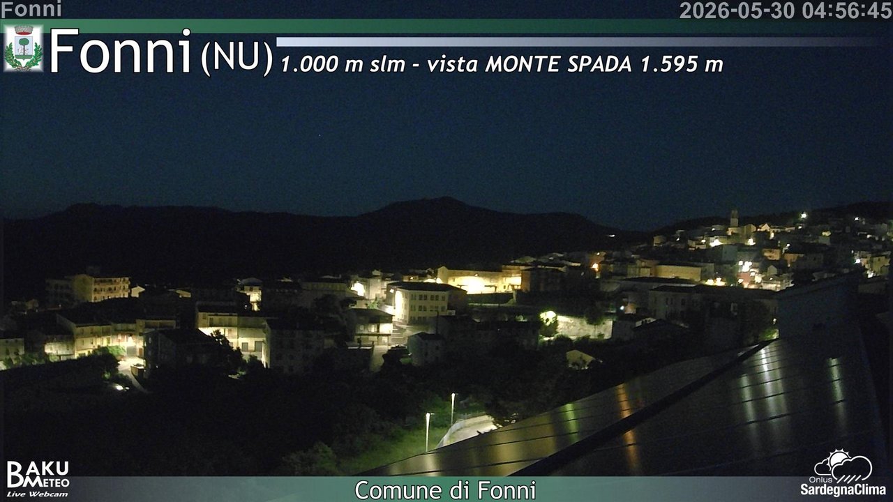 time-lapse frame, Fonni webcam