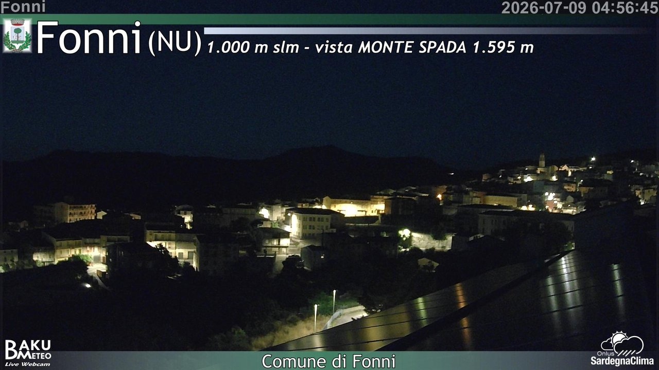 time-lapse frame, Fonni webcam
