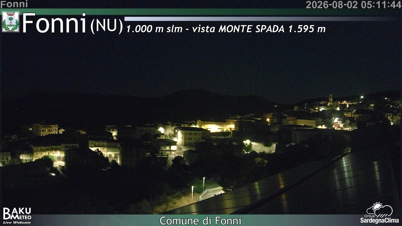 time-lapse frame, Fonni webcam