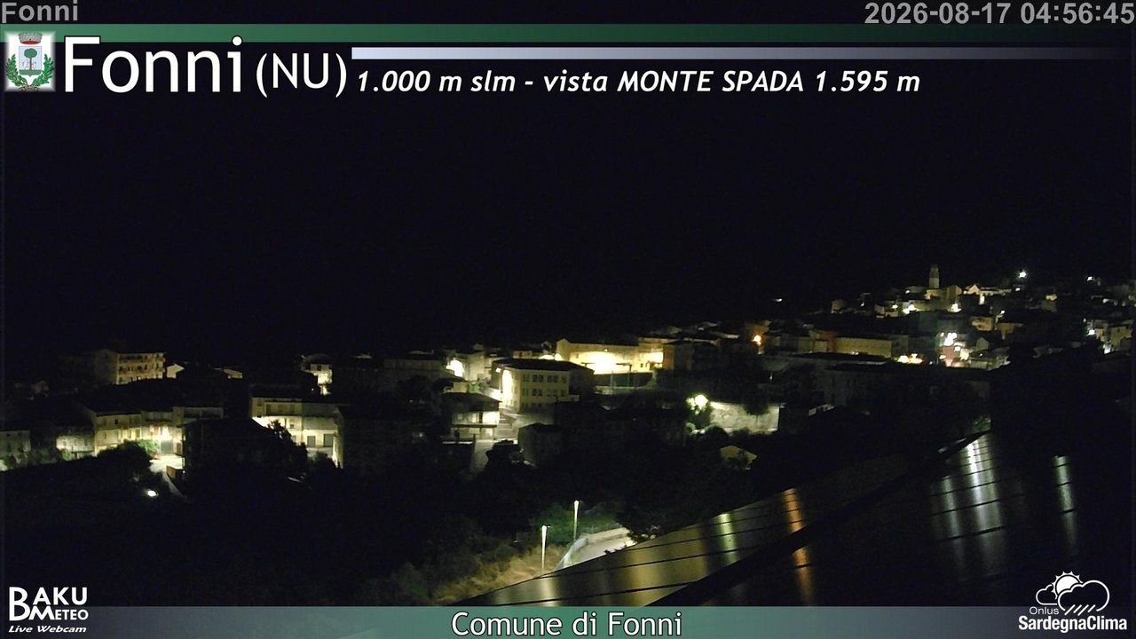 time-lapse frame, Fonni webcam
