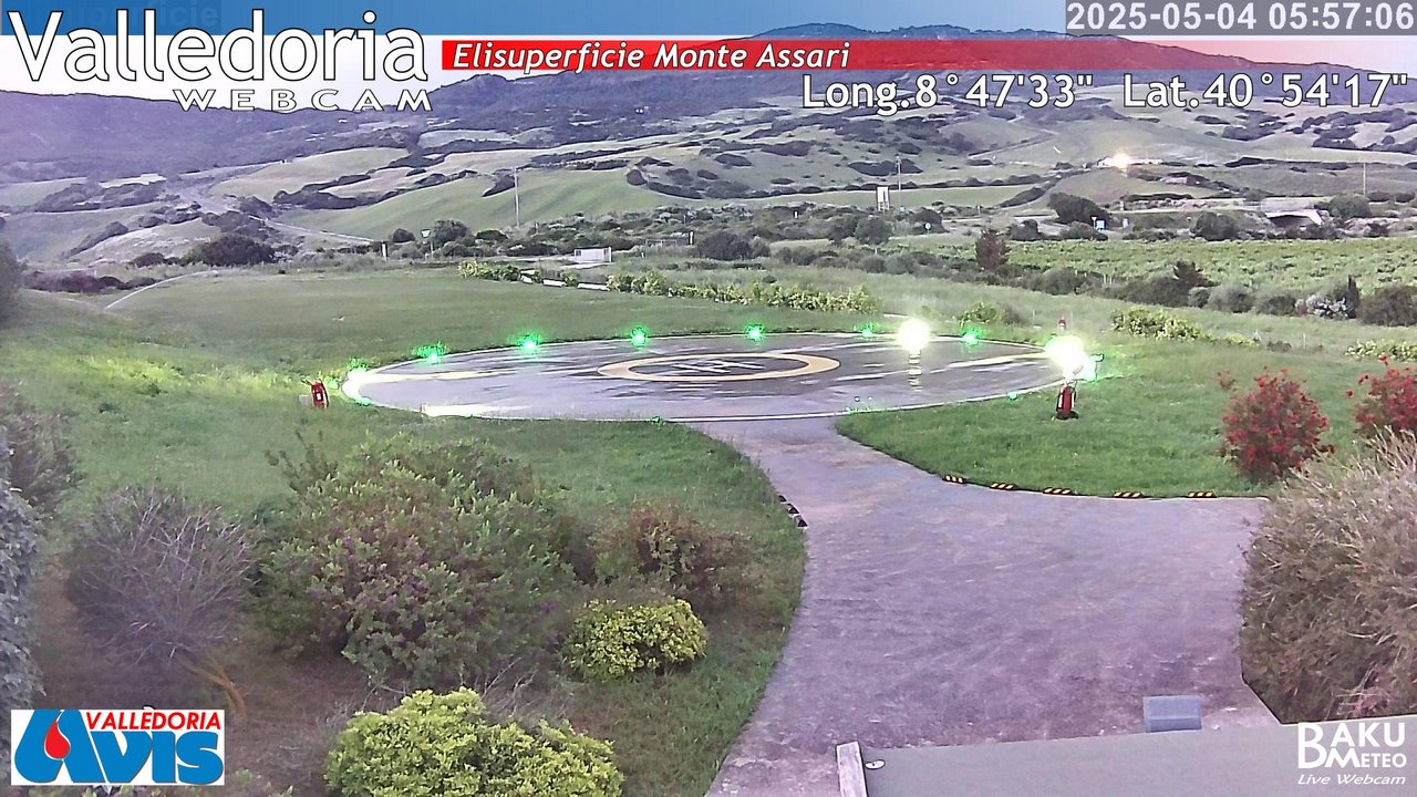 time-lapse frame, Valledoria webcam