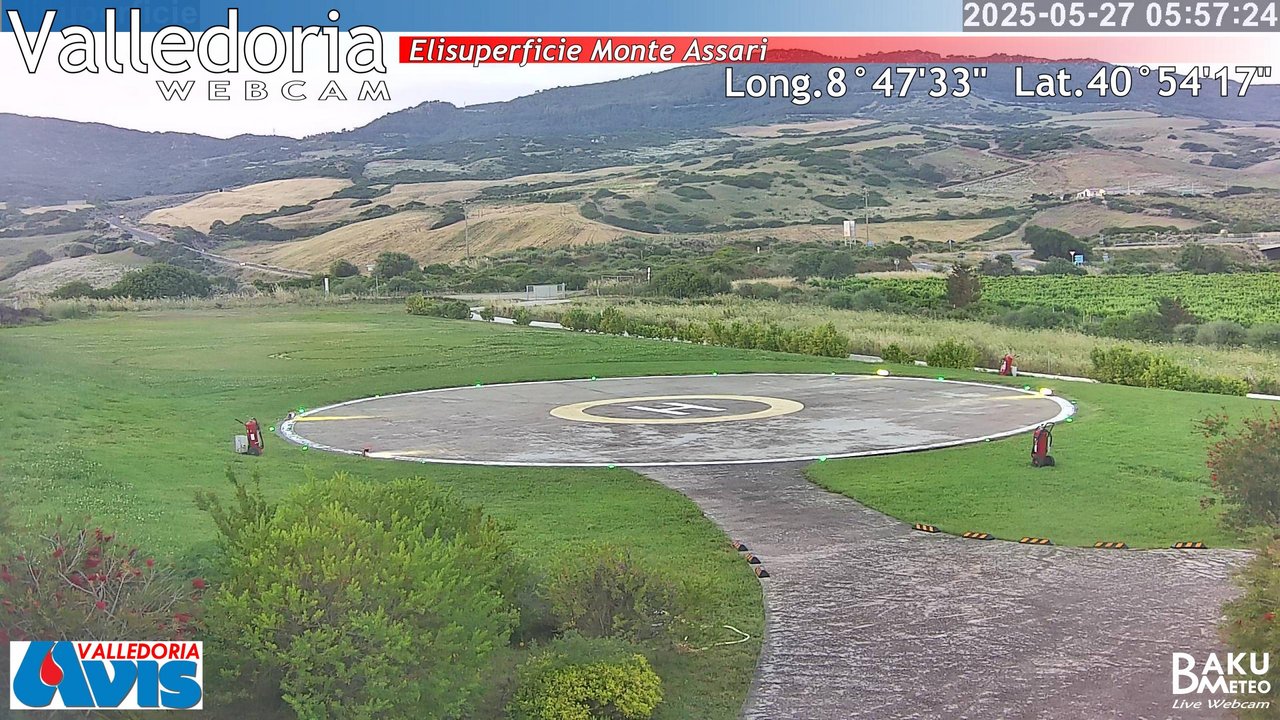 time-lapse frame, Valledoria webcam