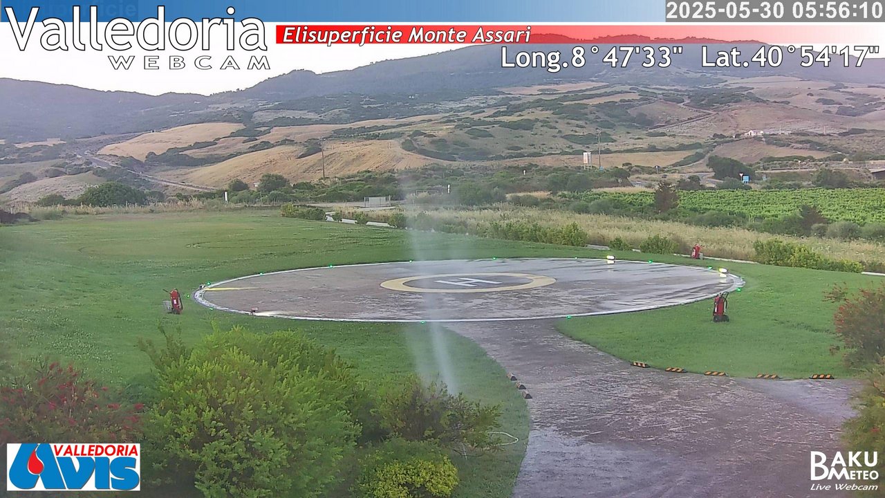 time-lapse frame, Valledoria webcam