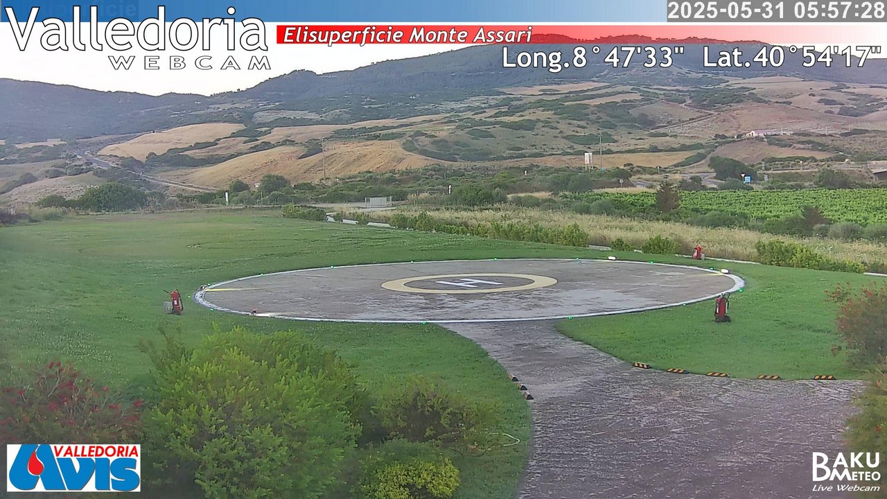 time-lapse frame, Valledoria webcam