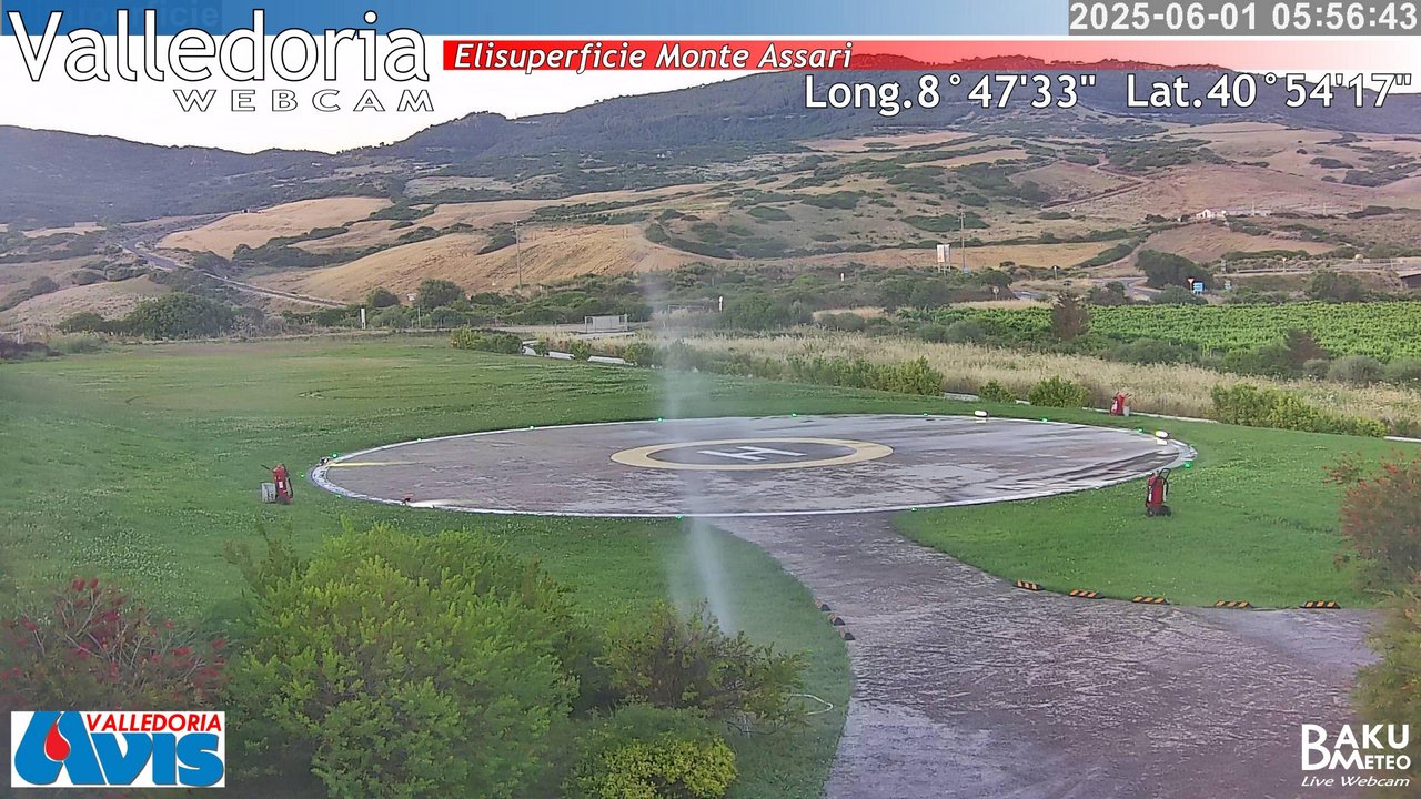time-lapse frame, Valledoria webcam