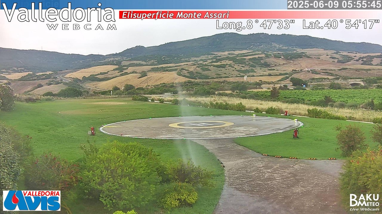 time-lapse frame, Valledoria webcam