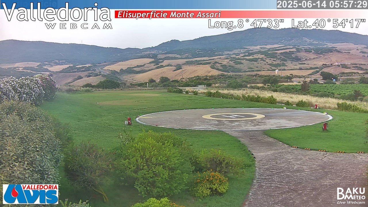 time-lapse frame, Valledoria webcam