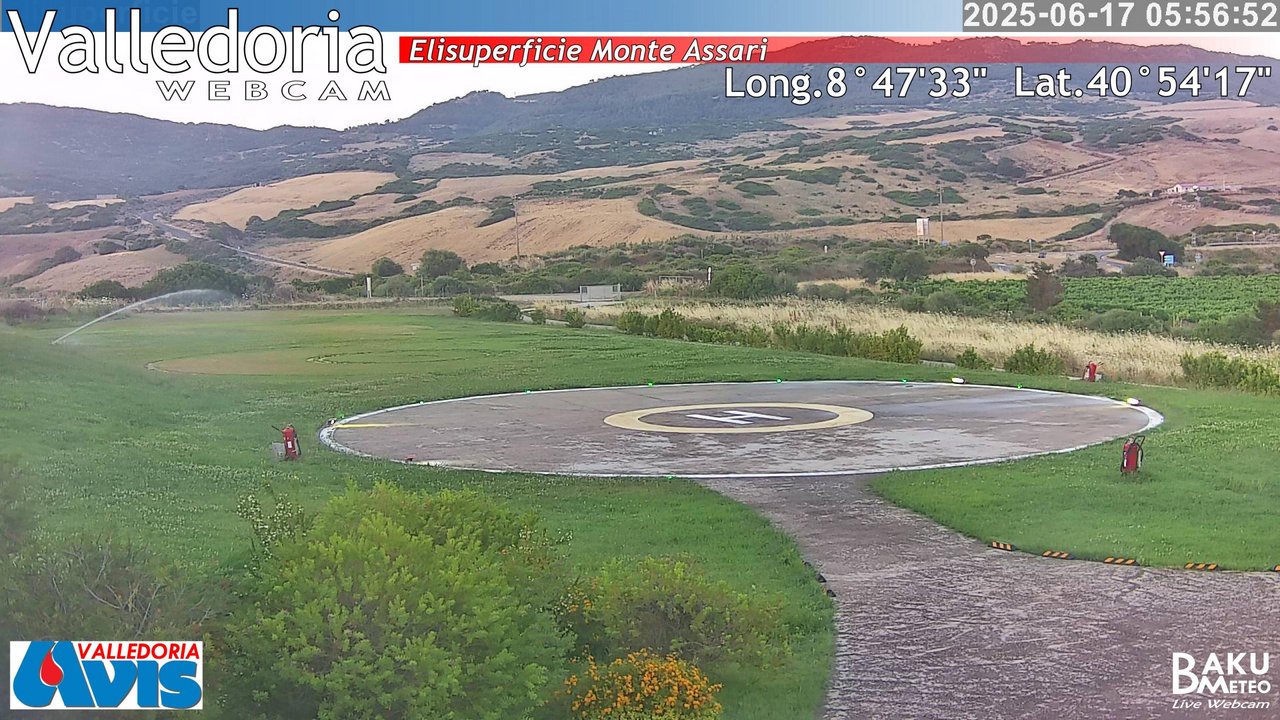 time-lapse frame, Valledoria webcam