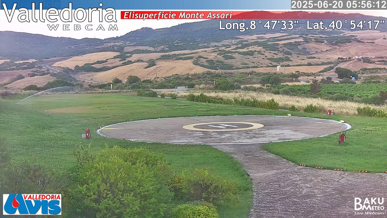time-lapse frame, Valledoria webcam